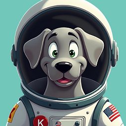 KasPaw Astronaut Dog